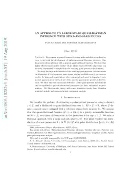 An approach to large-scale Quasi-Bayesian inference with spike-and-slab
  priors