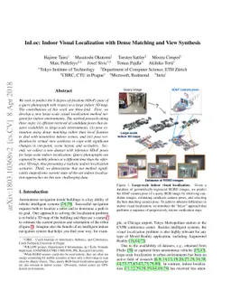 InLoc: Indoor Visual Localization with Dense Matching and View Synthesis