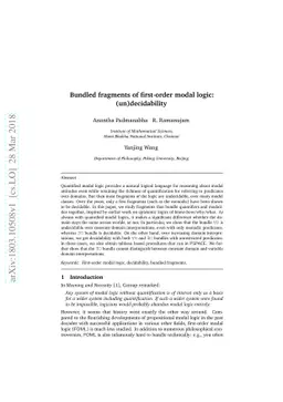 Bundled fragments of first-order modal logic: (un)decidability