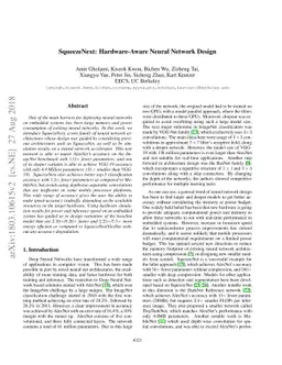 SqueezeNext: Hardware-Aware Neural Network Design