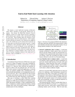 End-to-End Multi-Task Learning with Attention