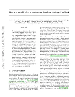 Best arm identification in multi-armed bandits with delayed feedback