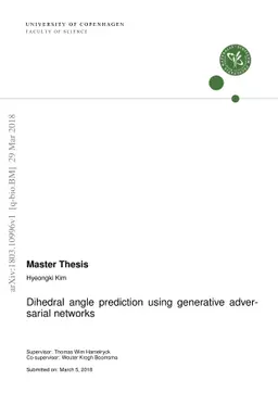 Dihedral angle prediction using generative adversarial networks