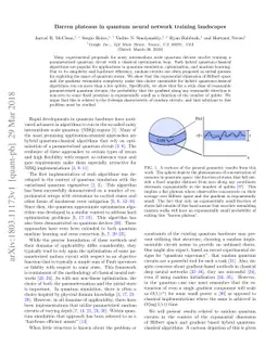 Barren plateaus in quantum neural network training landscapes