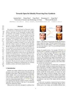 Towards Open-Set Identity Preserving Face Synthesis
