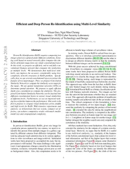 Efficient and Deep Person Re-Identification using Multi-Level Similarity