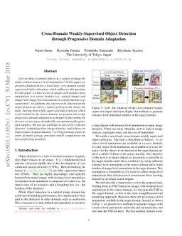 Cross-Domain Weakly-Supervised Object Detection through Progressive
  Domain Adaptation