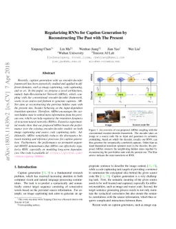 Regularizing RNNs for Caption Generation by Reconstructing The Past with
  The Present