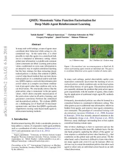 QMIX: Monotonic Value Function Factorisation for Deep Multi-Agent
  Reinforcement Learning