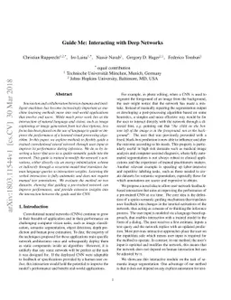 Guide Me: Interacting with Deep Networks