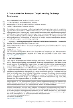 A Comprehensive Survey of Deep Learning for Image Captioning