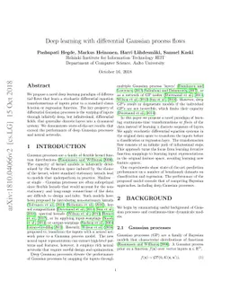 Deep learning with differential Gaussian process flows
