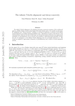 The infinite Viterbi alignment and decay-convexity