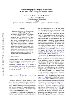 Persistence pays off: Paying Attention to What the LSTM Gating Mechanism
  Persists