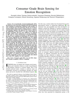 Consumer Grade Brain Sensing for Emotion Recognition
