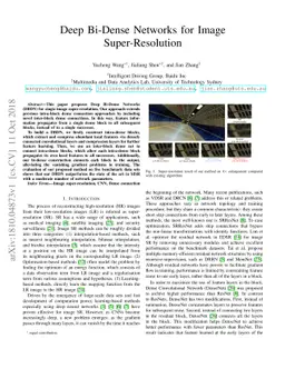 Deep Bi-Dense Networks for Image Super-Resolution