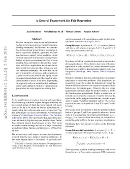 A General Framework for Fair Regression