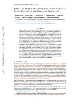 Bayesian Deep Convolutional Networks with Many Channels are Gaussian
  Processes