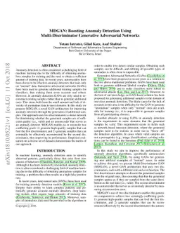 MDGAN: Boosting Anomaly Detection Using \\Multi-Discriminator Generative
  Adversarial Networks