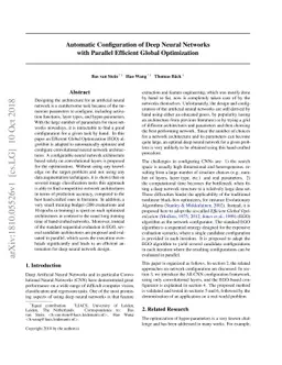 Automatic Configuration of Deep Neural Networks with EGO