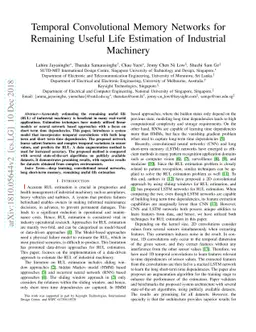 Temporal Convolutional Memory Networks for Remaining Useful Life
  Estimation of Industrial Machinery