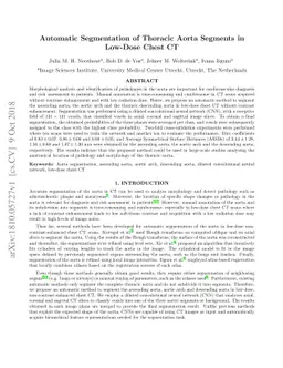 Automatic Segmentation of Thoracic Aorta Segments in Low-Dose Chest CT