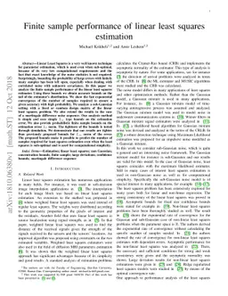 Finite sample performance of linear least squares estimation