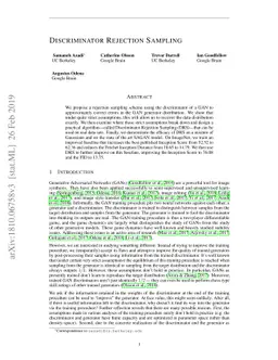 Discriminator Rejection Sampling