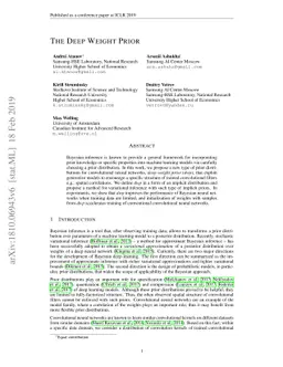 The Deep Weight Prior