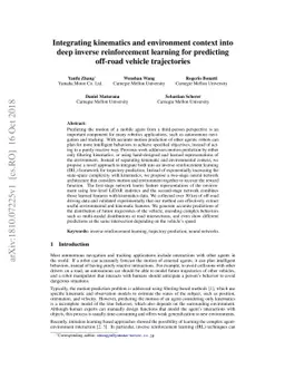 Integrating kinematics and environment context into deep inverse
  reinforcement learning for predicting off-road vehicle trajectories