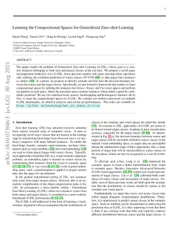 Learning the Compositional Spaces for Generalized Zero-shot Learning