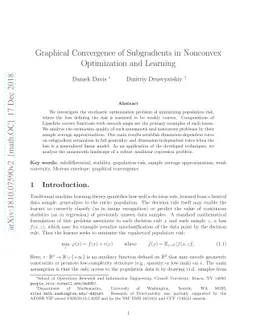 Graphical Convergence of Subgradients in Nonconvex Optimization and
  Learning