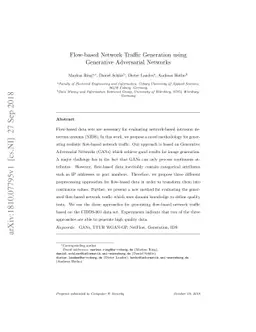 Flow-based Network Traffic Generation using Generative Adversarial
  Networks