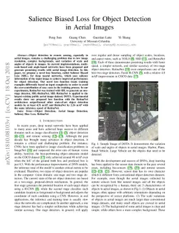 Salience Biased Loss for Object Detection in Aerial Images