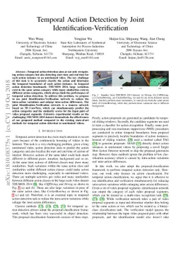 Temporal Action Detection by Joint Identification-Verification