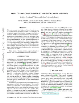 Fully Convolutional Siamese Networks for Change Detection