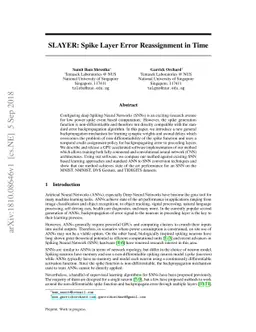 SLAYER: Spike Layer Error Reassignment in Time