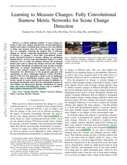 Learning to Measure Change: Fully Convolutional Siamese Metric Networks
  for Scene Change Detection
