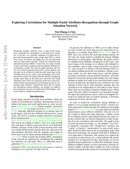 Exploring Correlations in Multiple Facial Attributes through Graph
  Attention Network