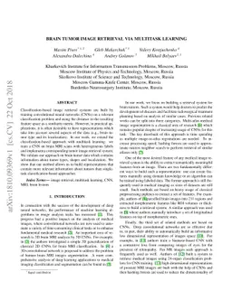 Brain Tumor Image Retrieval via Multitask Learning