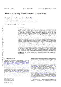 Deep multi-survey classification of variable stars