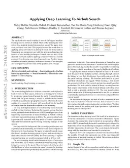Applying Deep Learning To Airbnb Search