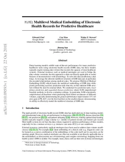 MiME: Multilevel Medical Embedding of Electronic Health Records for
  Predictive Healthcare