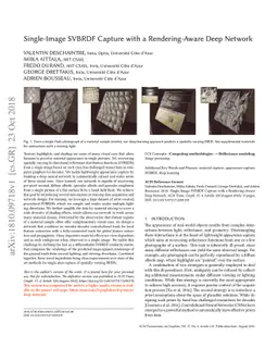 Single-Image SVBRDF Capture with a Rendering-Aware Deep Network