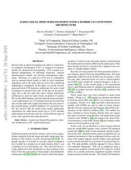 Audio-Visual Speech Recognition With A Hybrid CTC/Attention Architecture