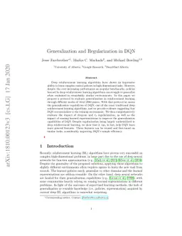 Generalization and Regularization in DQN