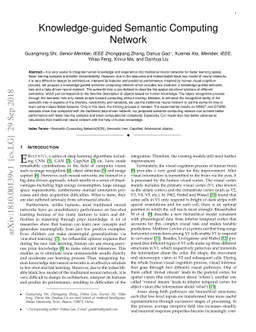 Knowledge-guided Semantic Computing Network