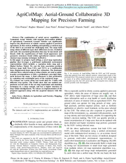 AgriColMap: Aerial-Ground Collaborative 3D Mapping for Precision Farming