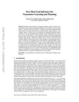 Few-Shot Goal Inference for Visuomotor Learning and Planning