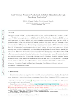 Fault Tolerant Adaptive Parallel and Distributed Simulation through
  Functional Replication